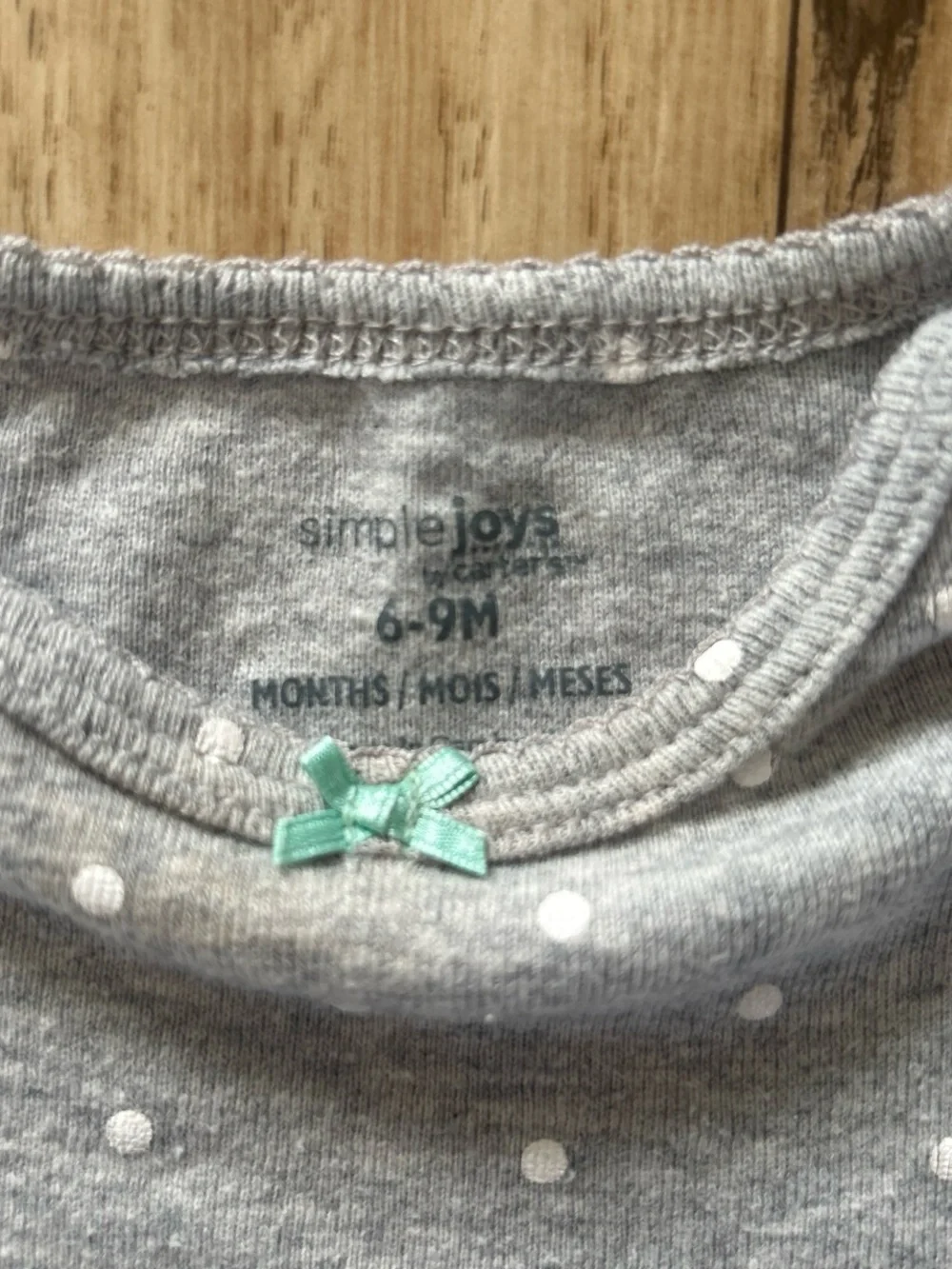 Simple Joys by Carter Gray Polka Dot Baby One-Piece size 6-9 months